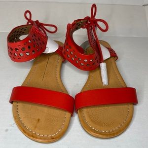 Brand New Orange/Red Report Sandal- Size 6.5